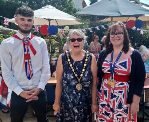 The Mayor of Seaford with staff from Westerleigh Nursing Home in Seaford