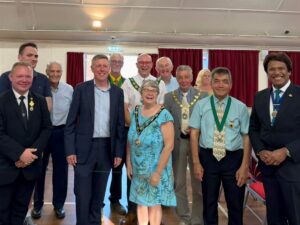 The Mayor of Seaford attending the Mayor of Polegate's Civic reception along with other dignitaries.