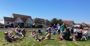 the Mayor of Seaford attending a community picnic. 