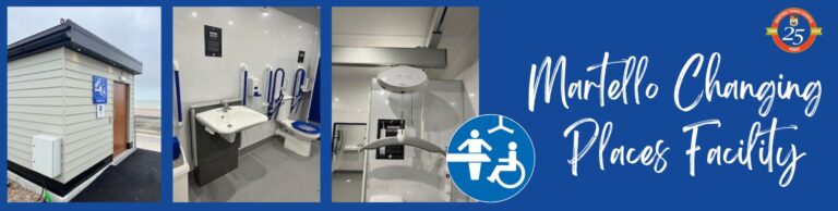 Photos of the new changing places facilities, toilet and hoist.